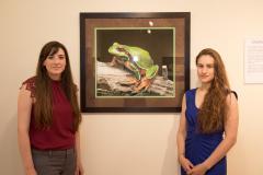 Image of CWF wildlife biologists Allegra Mitchell and Nicole Gerard were in attendance at the reception on May 19 to discuss their work to protect some of New Jersey's rarest wildlife.