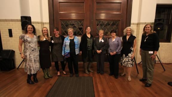 Image of Several past winners of CWF's Women & Wildlife Awards celebrate at the 2018 Ceremony