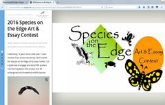 Image of 2016 species on the Edge Story Map